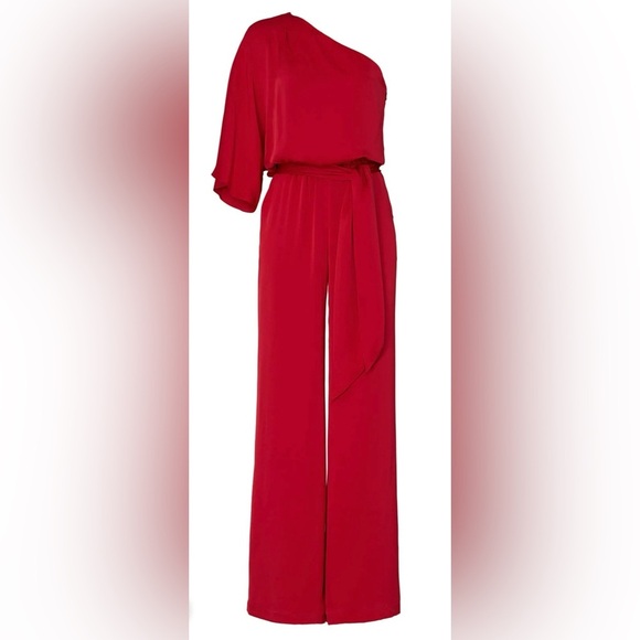Ramy Brook- Tessa One Shoulder Jumpsuit. Size M - Picture 3 of 12